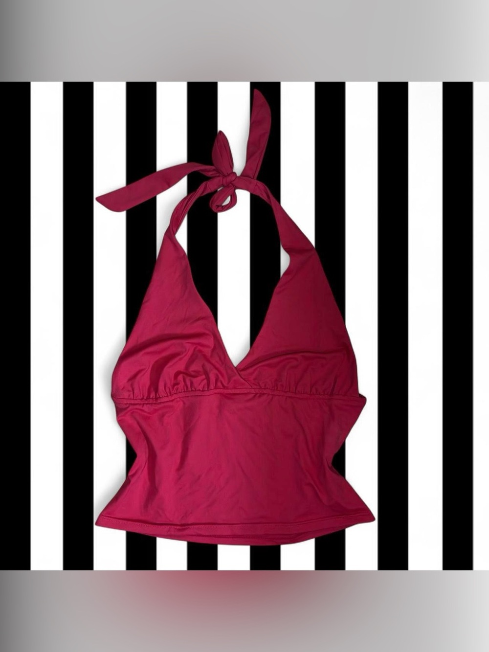 Princess Polly Red Triangle Halter Top and in Size US10/L